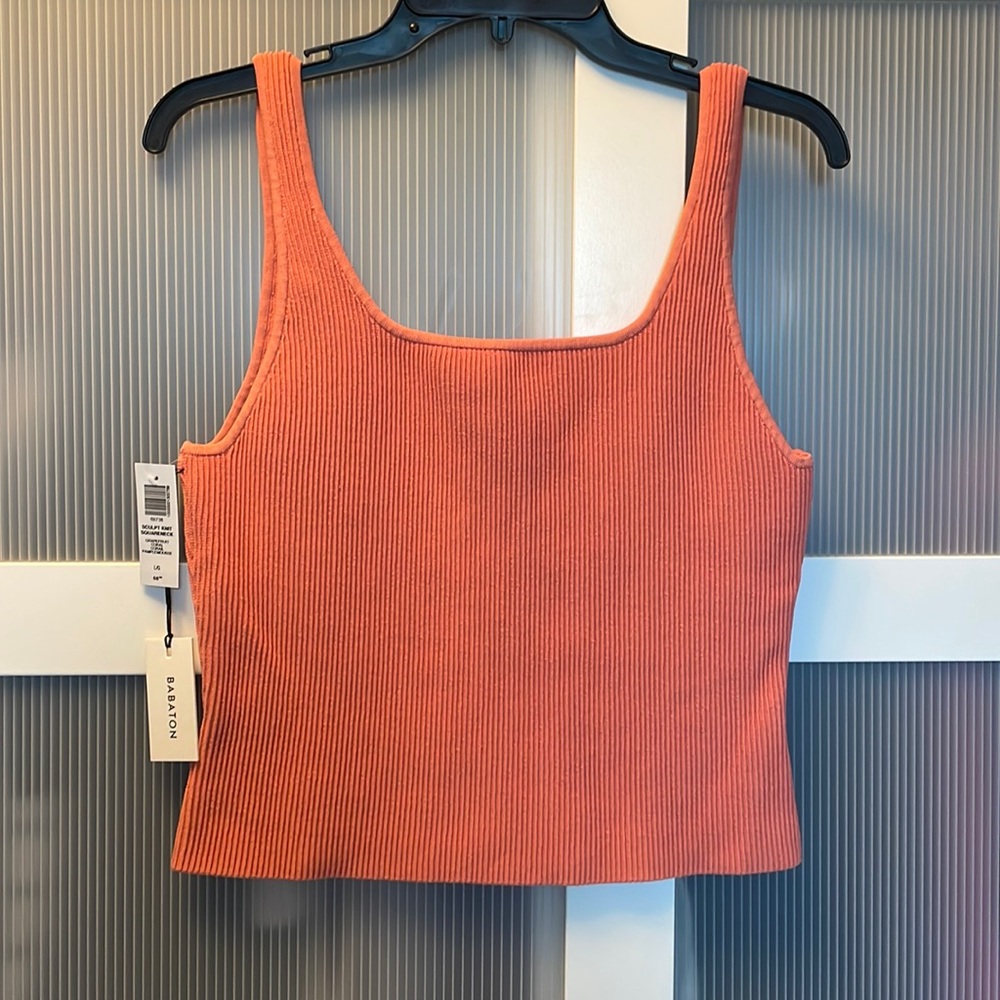 Babaton Sculpt Knit square neck tank Size L